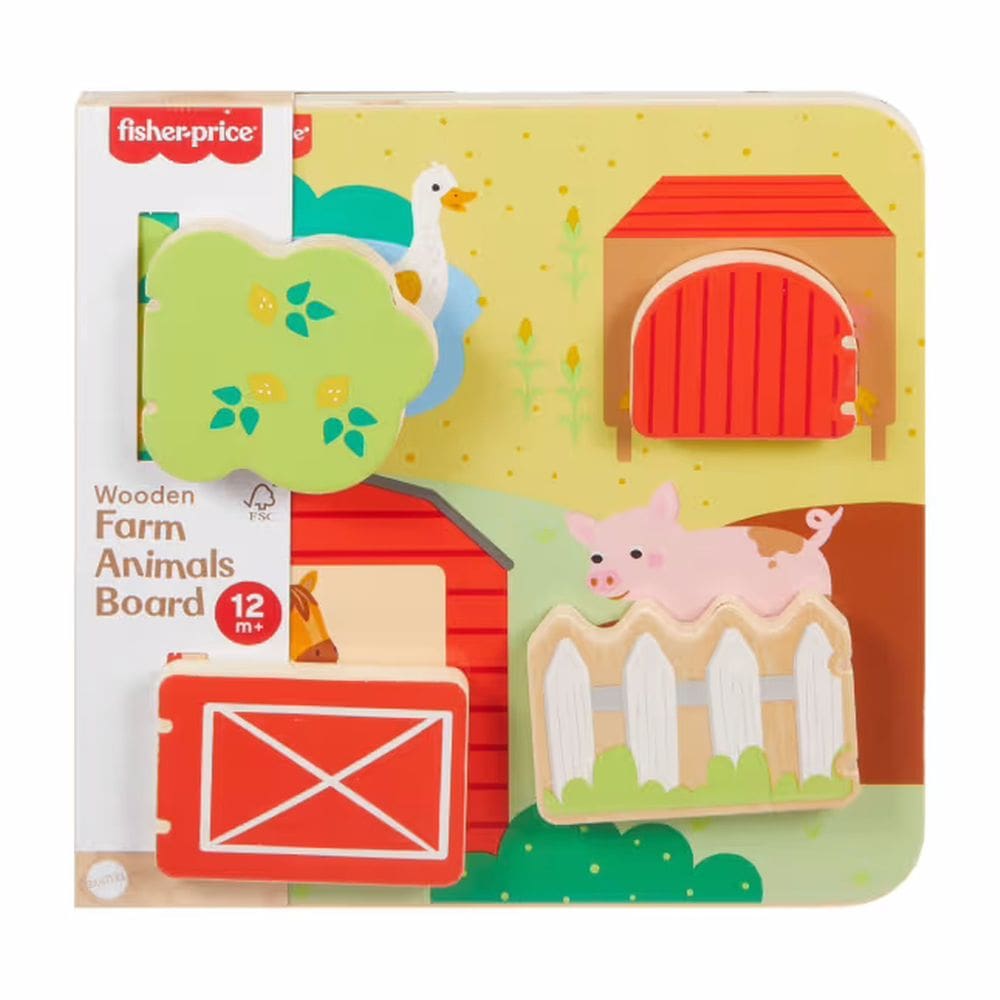 Brinquedo Fisher Price Tabuleiro Animaizinhos Da Fazenda - Mattel JCY33