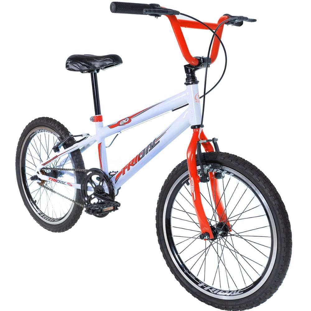 Bicicleta Infantil Aro 20 BMX Carbon Steel Tridal Bike com Freios V-Brake