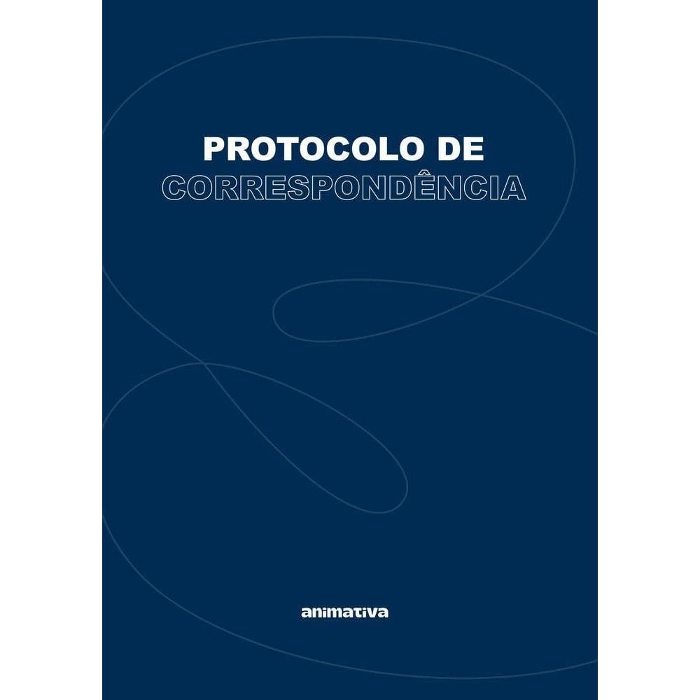 Livro Protocolo De Correspondência 104 Folhas - Azul