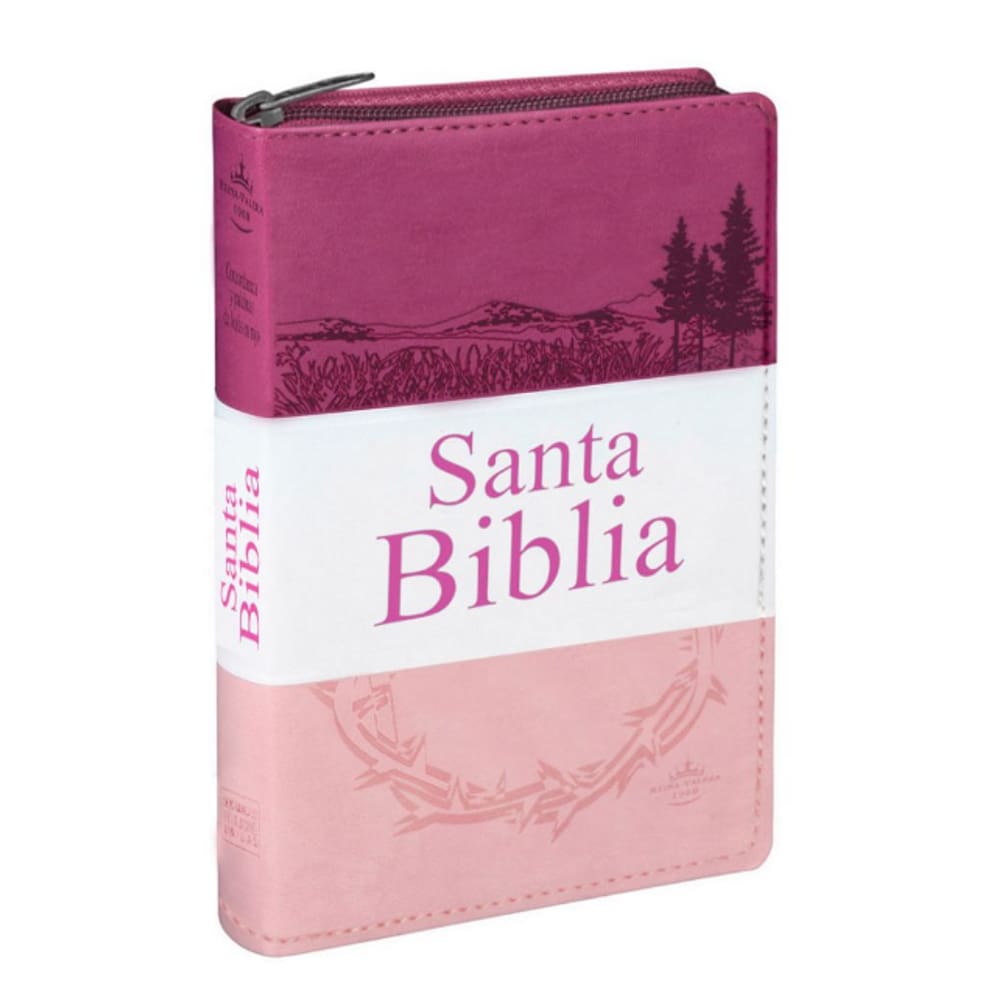 Santa Biblia Com Concordancia Tricolo Rosa Ziper Espanhol