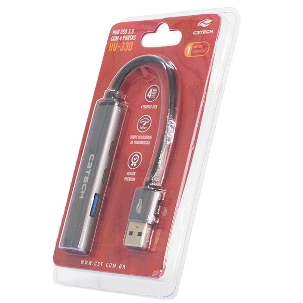 Hub USB 3.0 C/1P 3.0 1P 2.0 2P C HU-330SI C3 TECH
