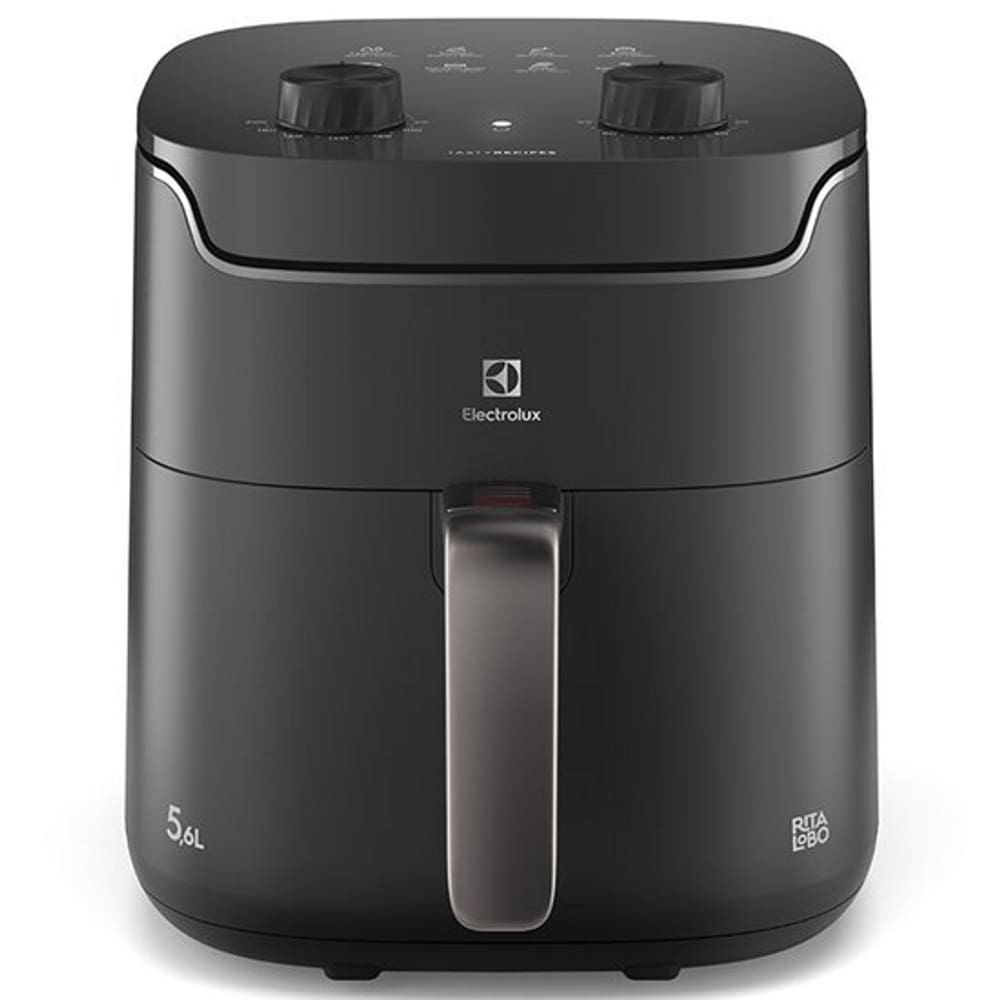 Fritadeira Air Fryer Electrolux por Rita Lobo, 5,6 Litros, Cinza, 1400 W - EAF40 220v