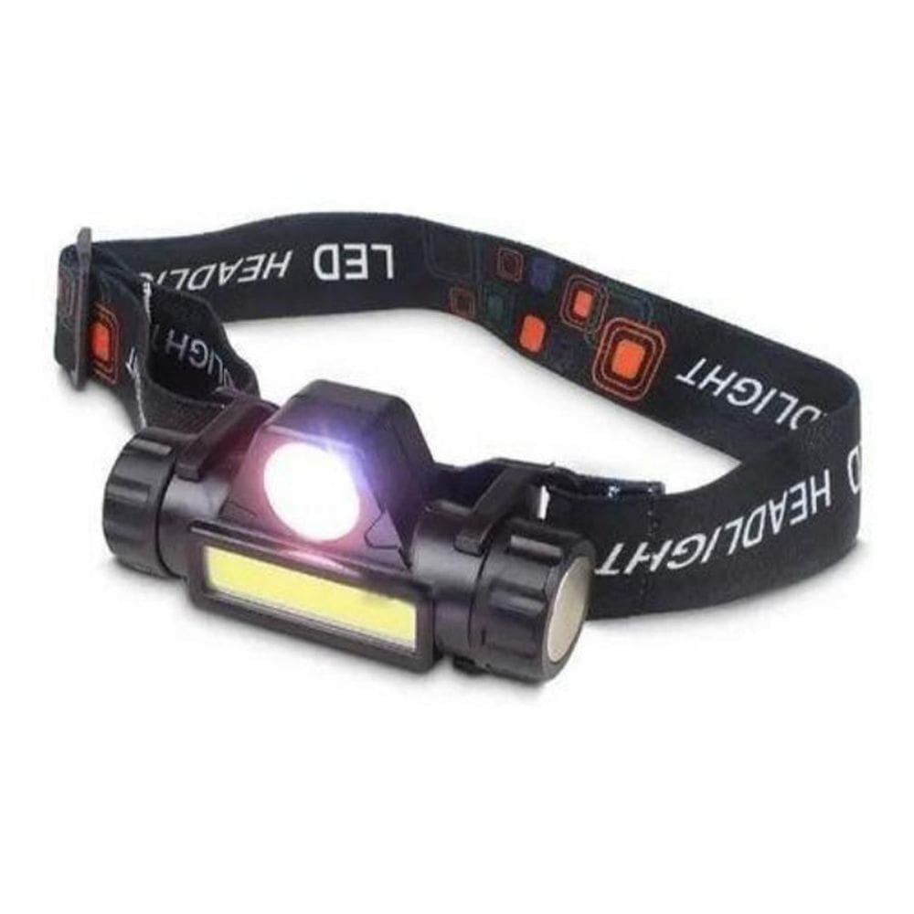 Lanterna De Cabeça High Power Head Lamp 1 Led - Preto