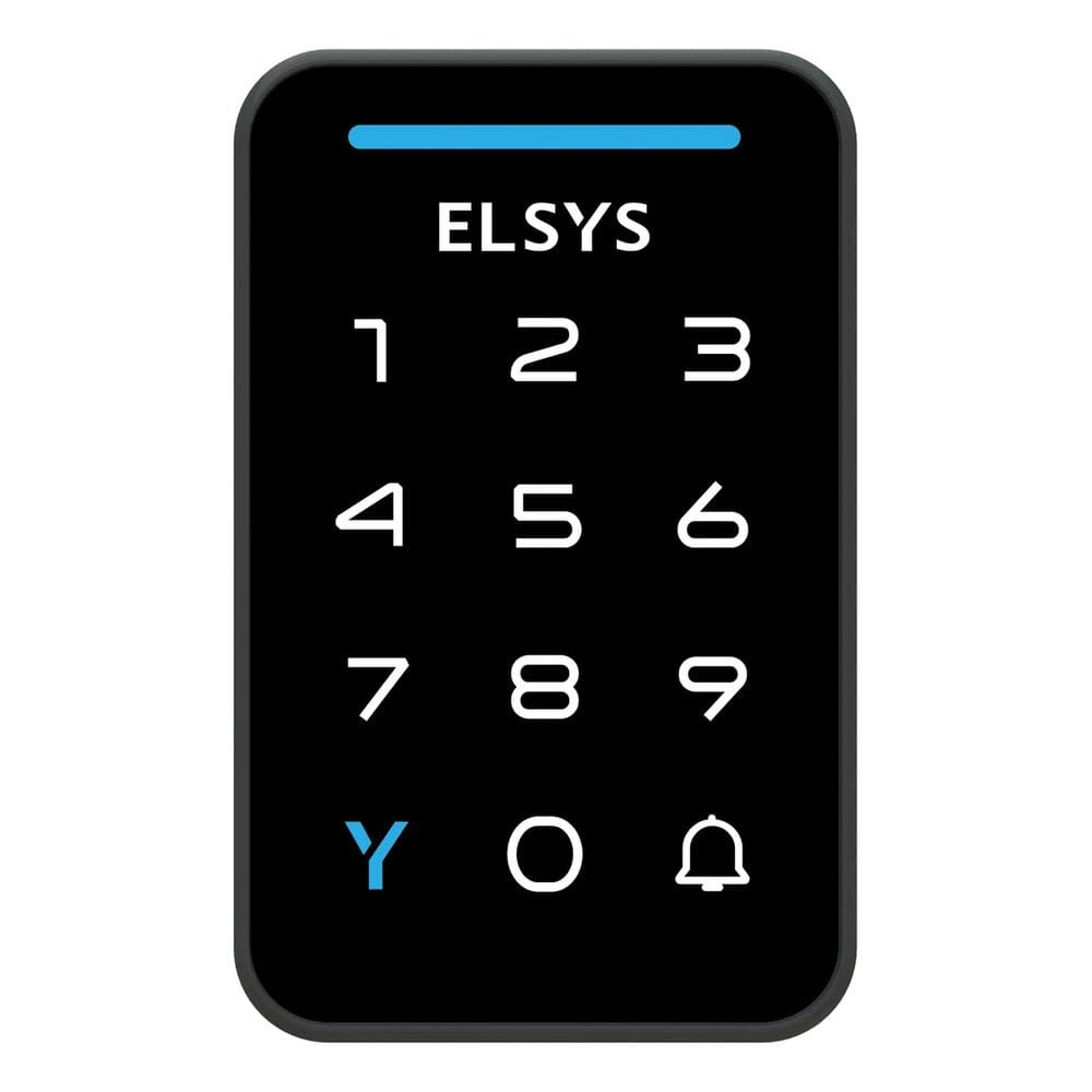 Fechadura Digital Sobrepor Senha Preto - Elsys