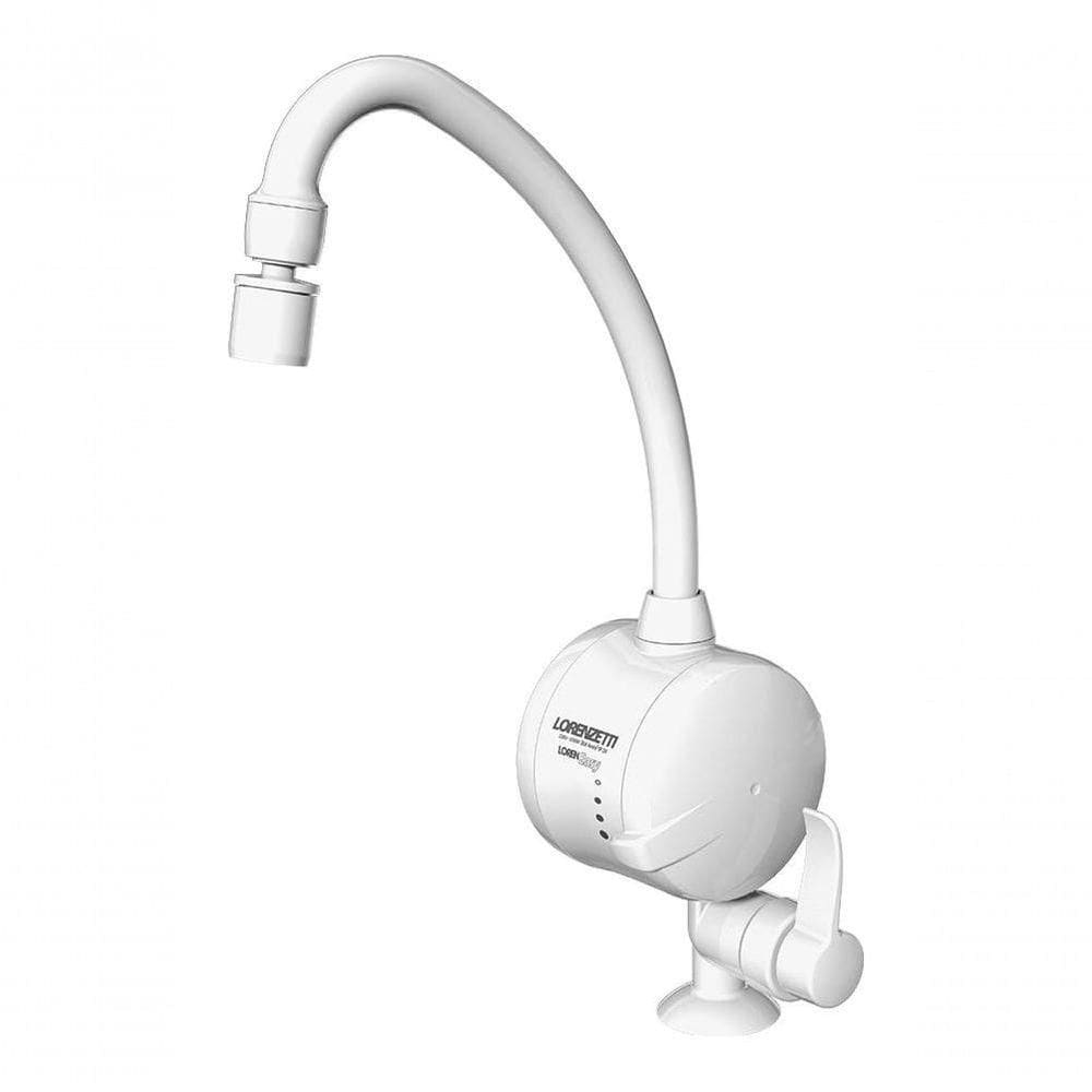 Torneira Elétrica Loren Easy Branca Para Mesa 220V 5500w