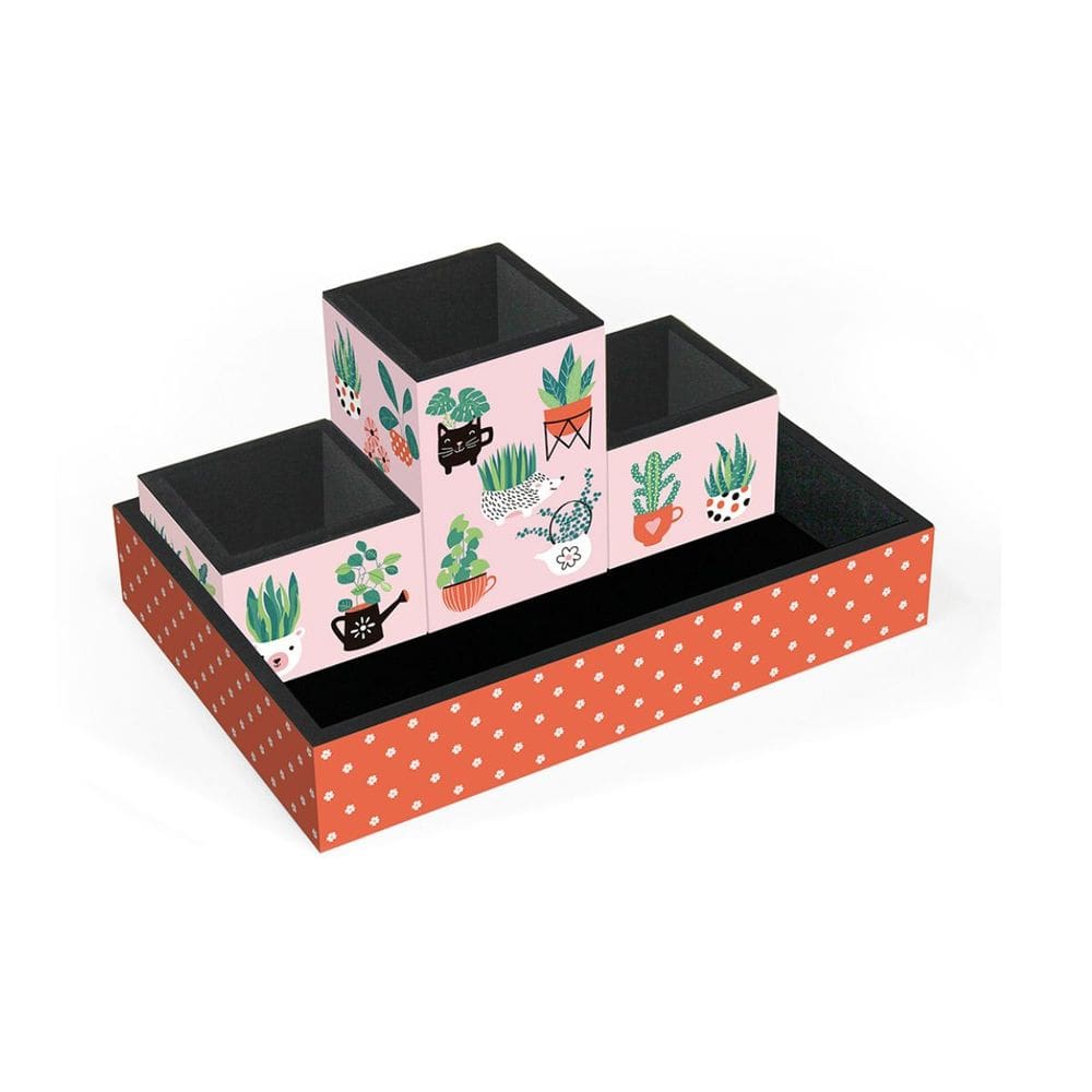 Organizador de mesa Plantinhas Fina Ideia