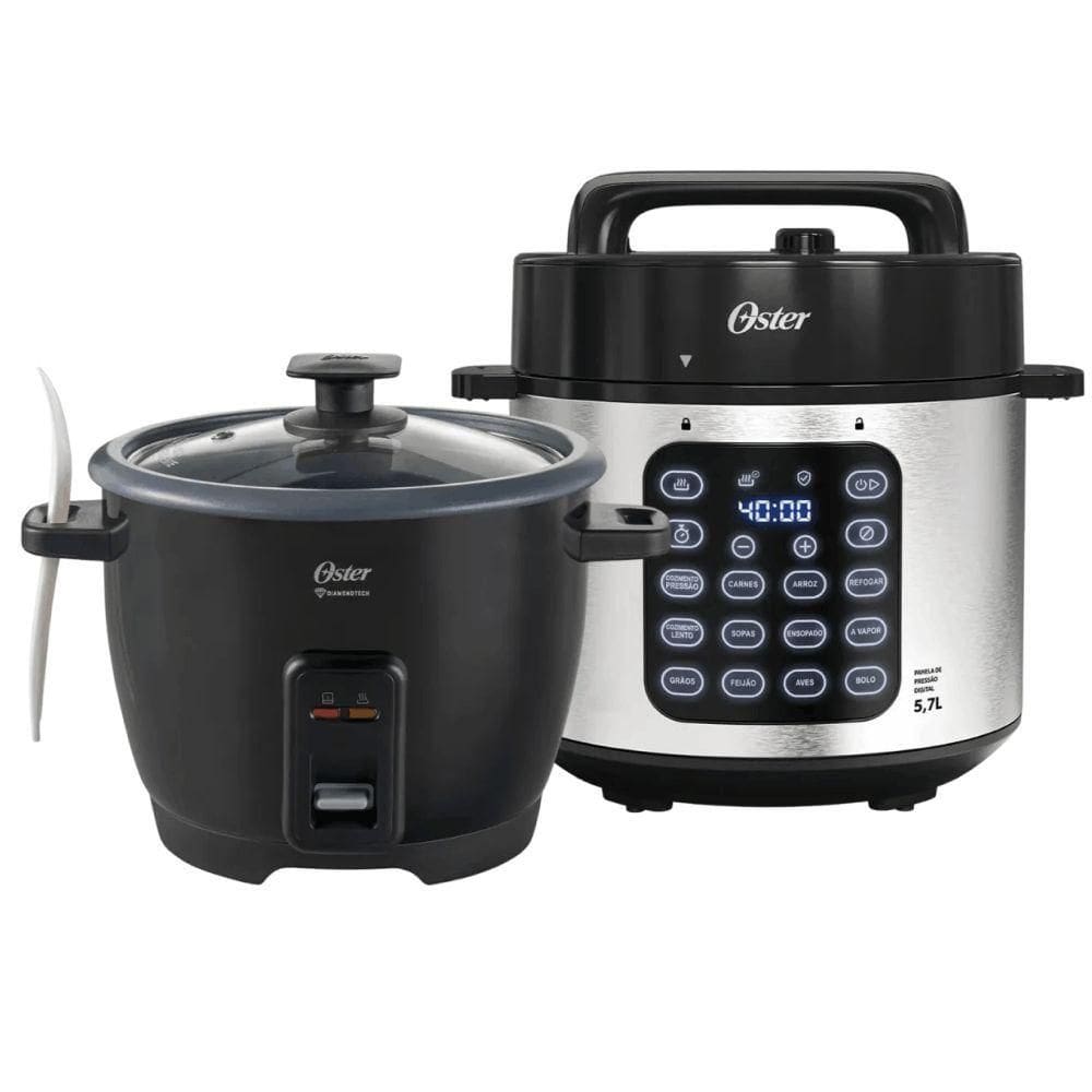 Kit Panela De Pressão E Panela De Arroz Elétrica Oster 220V
