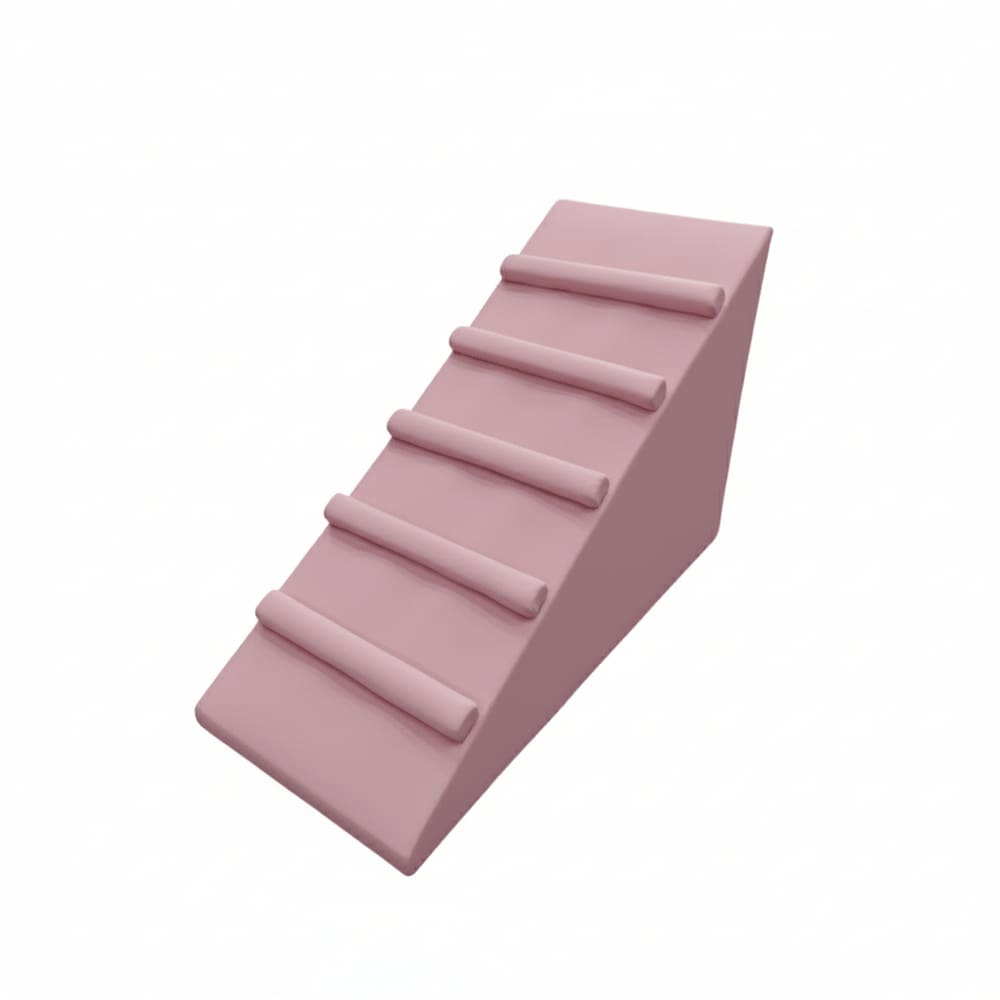 Rampa Pet Antiderrapante Para Cachorro Gato Com Degraus Cor Rosa Liberty Móveis