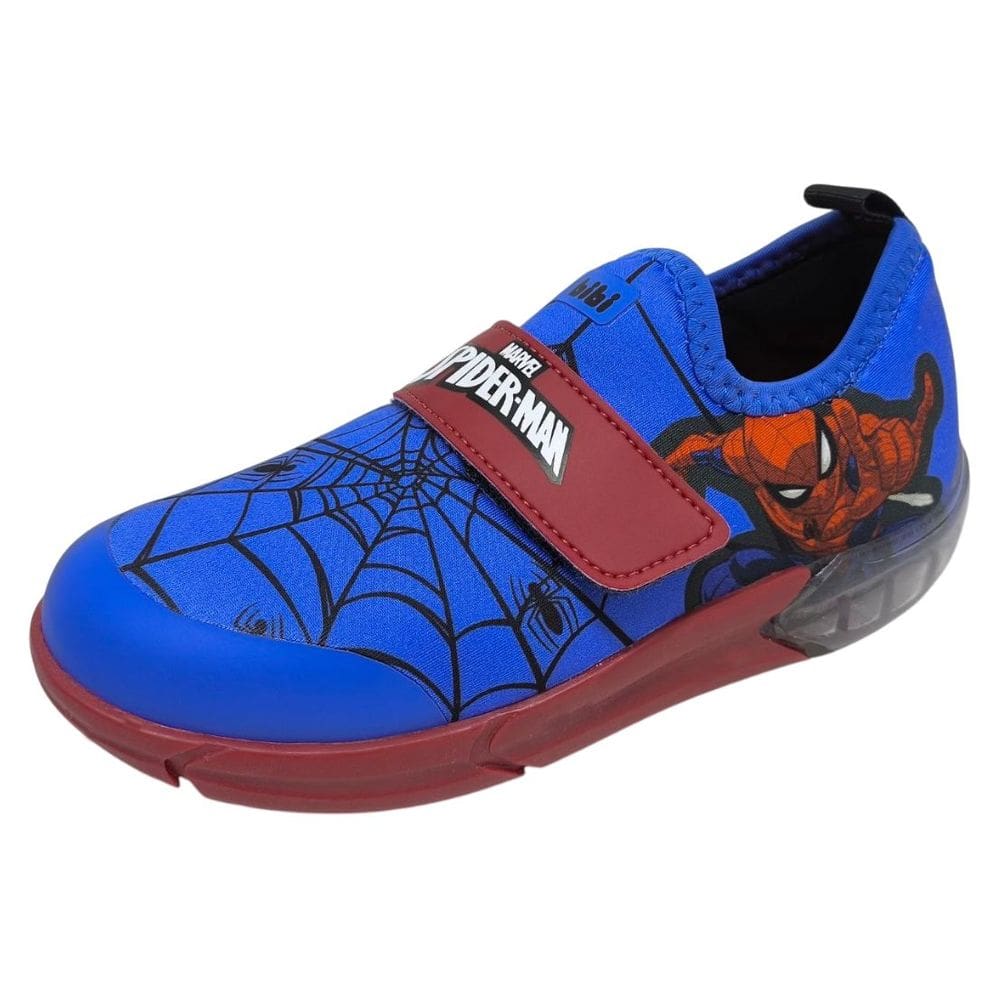 Tênis Infantil Menino Led Spider Man Confortavel Bibi Space