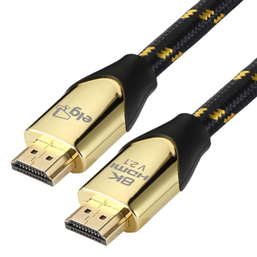 Cabo HDMI Versão 2.1 8K Ultra High Speed Com Ethernet ELG