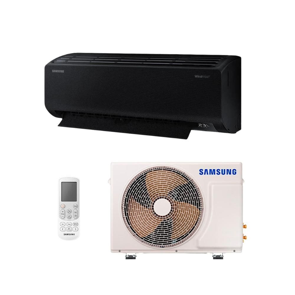 Ar Condicionado Split Hi Wall Samsung Windfree Connect Black Inverter 18000 BTUs Quente e Frio R-410a 220V