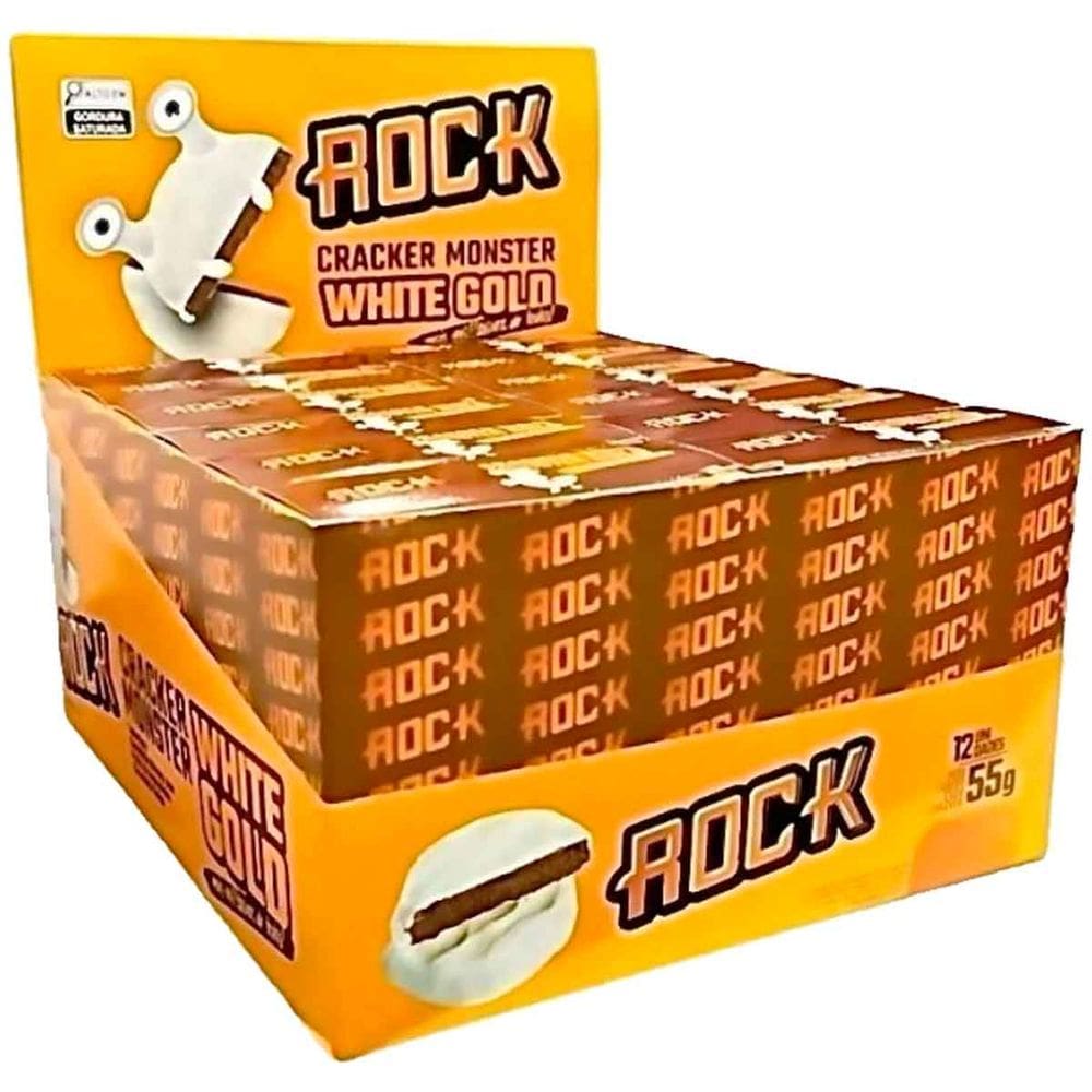Rock Cracker Monster White Gold 12 Unidade Alfajor Rock