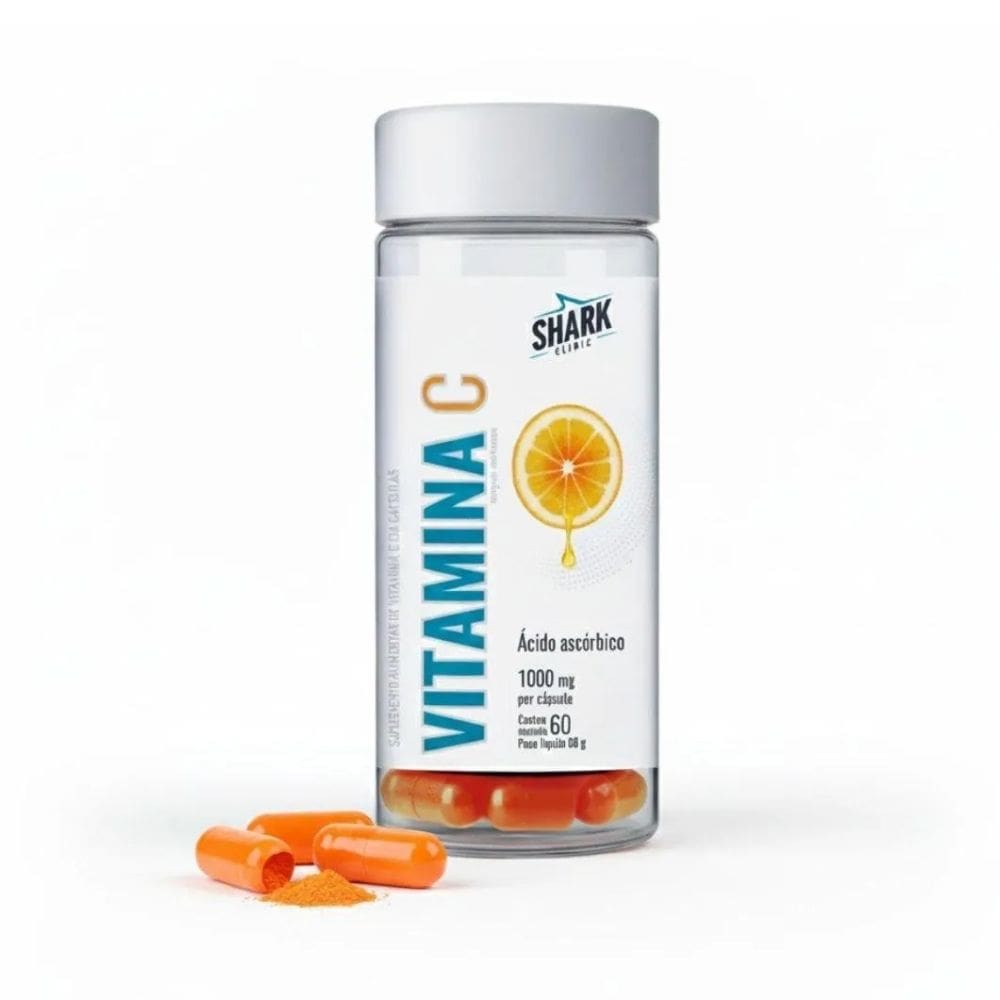 Vitamina C 1000mg 60 Caps Linha Clinic - Sharkpro Suplementos