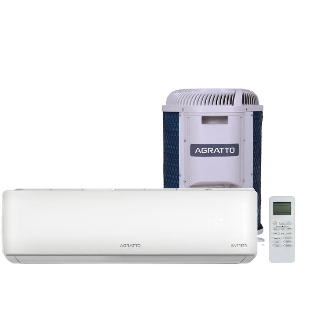 Ar Condicionado Split Agratto Hi Wall Zen Top Inverter 12.000 Btu/h Quente e Frio Monofásico Branco ZICST12QF-02 220V