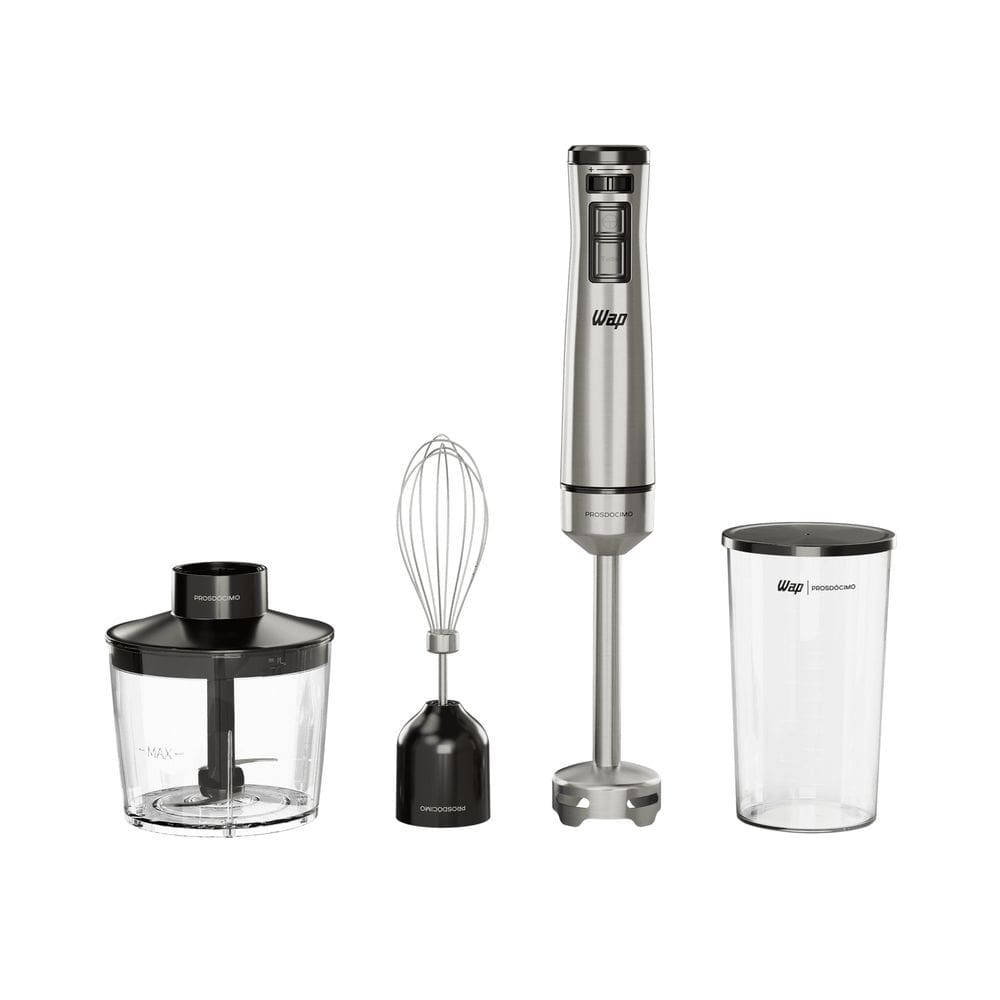 Mixer 3 Em 1 WM1 127/220V WAP Processador Portátil Inox 600W /100W