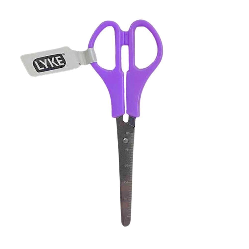 Tesoura Escolar Cores Neon 13cm Lyke Roxo