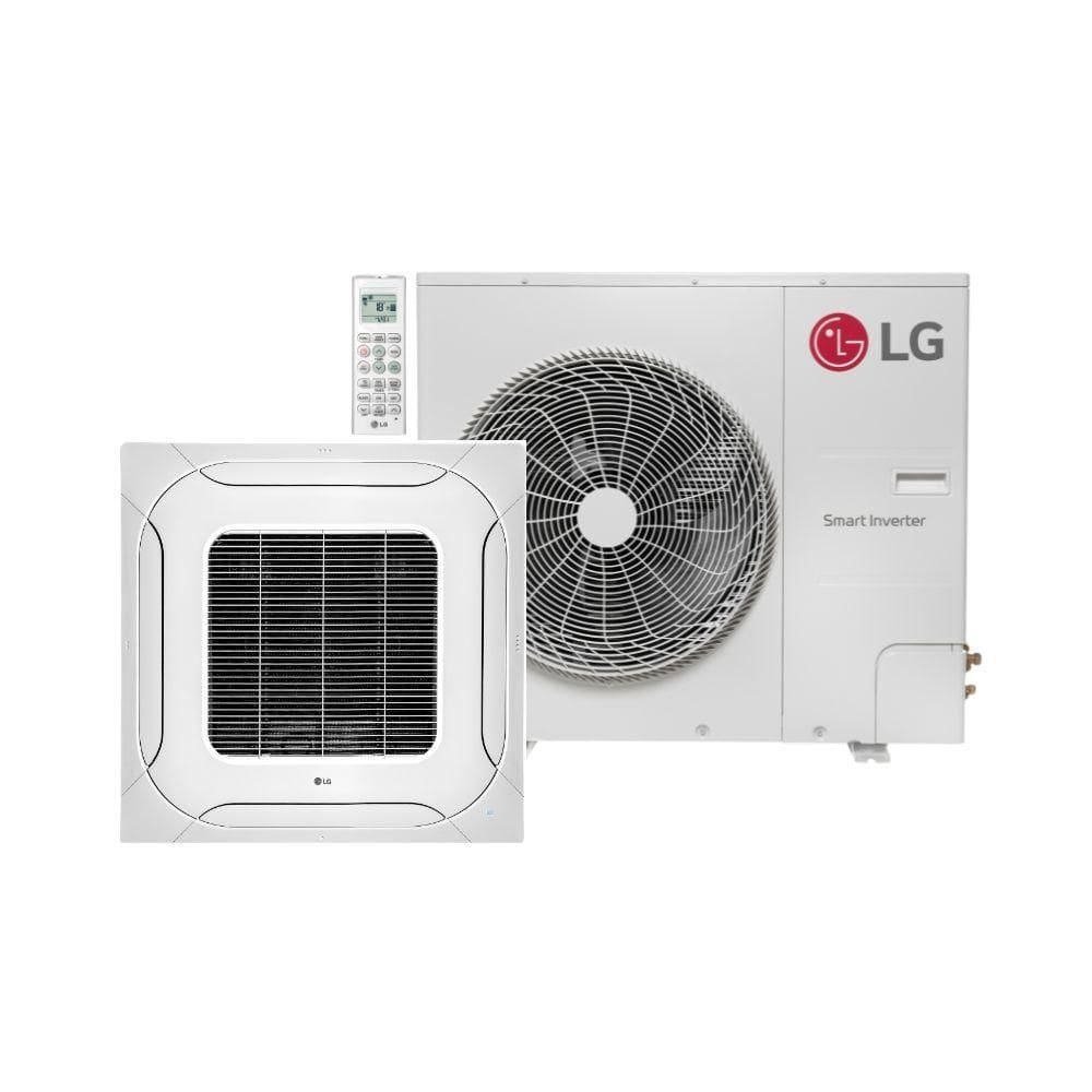 Ar Condicionado Split Cassete 4 Vias LG 36000 BTUs Quente e Frio Inverter 220V R32(ZTUW36GNLAA.ANWZBR1)
