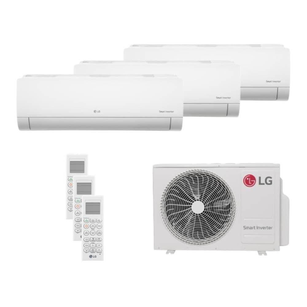 Ar Condicionado Tri Split LG 24000BTUs (HW 3x09K) Quente e Frio Inverter 220V R32 Z3UW24GFB1.AWGZBR1