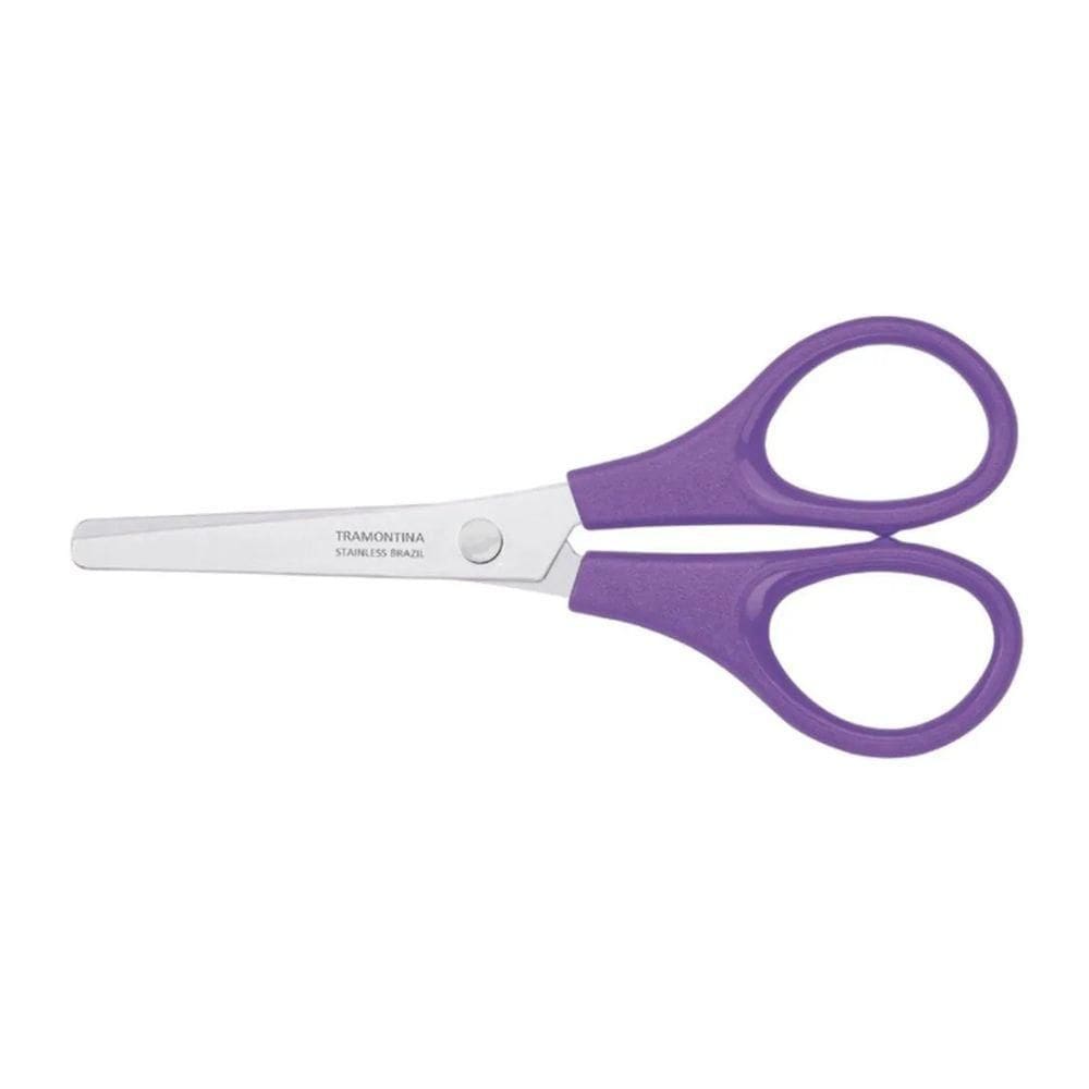 Tesoura Escolar Inox Tramontina Roxo
