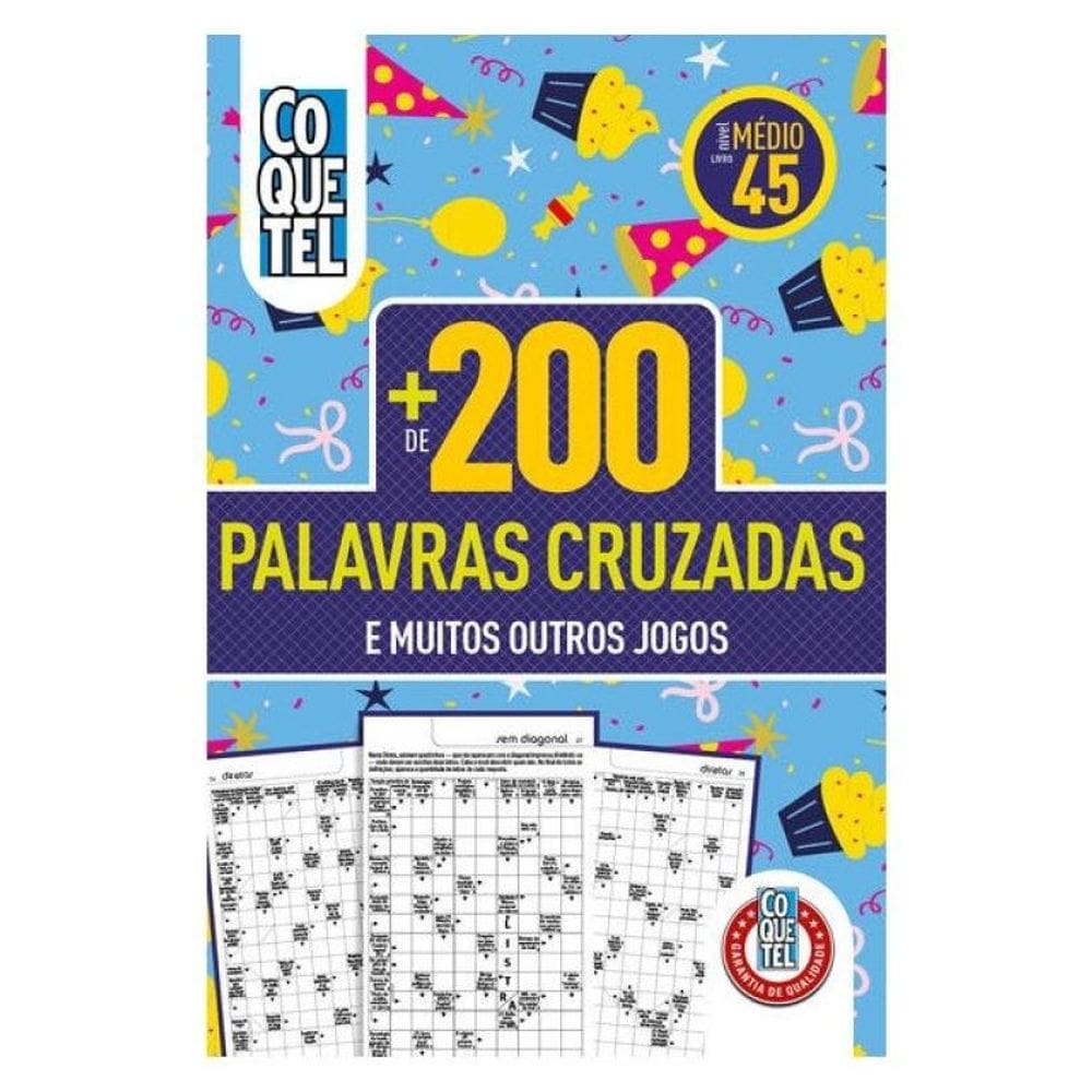 Livro Coquetel Mais De 200 Palavras Cruzadas 45