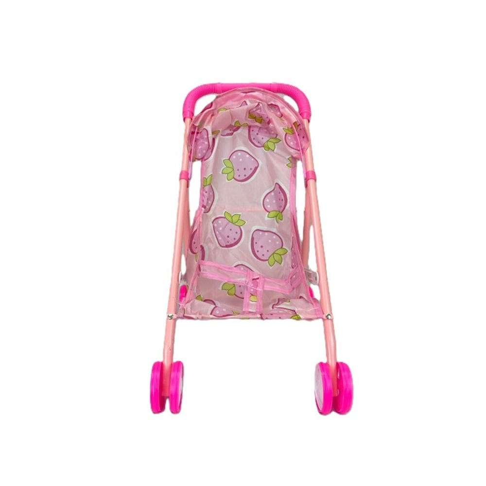 Carrinho de Boneca Rosa com Morangos - Vip