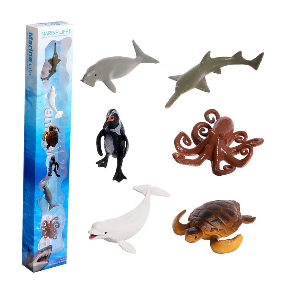Kit 6 Peças Animais Marinhos em Miniatura - Vip