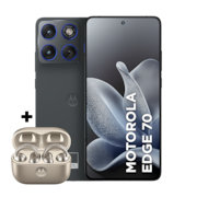 Kit smartphone motorola edge 70 512GB e fone moto buds loop Swarovski Champagne