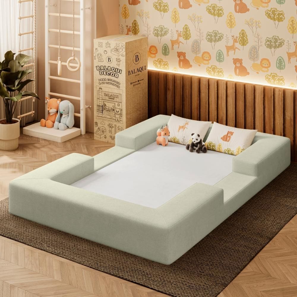 Cama Montessoriana Berço Infantil 100% Espuma Balaqui Decor