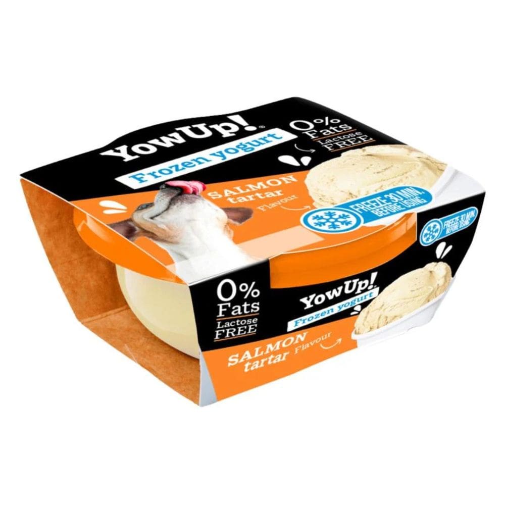 Yowup! Frozen Yogurt Salmon Tartar 110g Iogurte Congelado Tártaro de Salmão Para Cães E Gatos