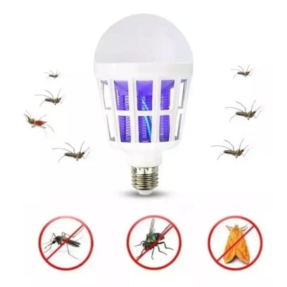 Lâmpada Luz Led Repelente Mata Mosquito Inseto 110v - 15w