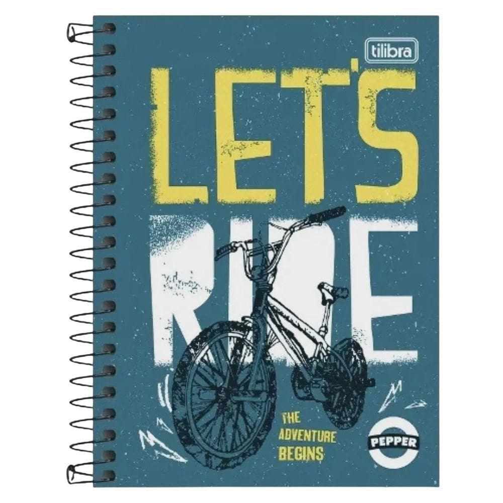 Caderno Espiral Capa Dura Universitário Pepper Masculino 160 Folhas 10 Matérias Tilibra Estampa 5