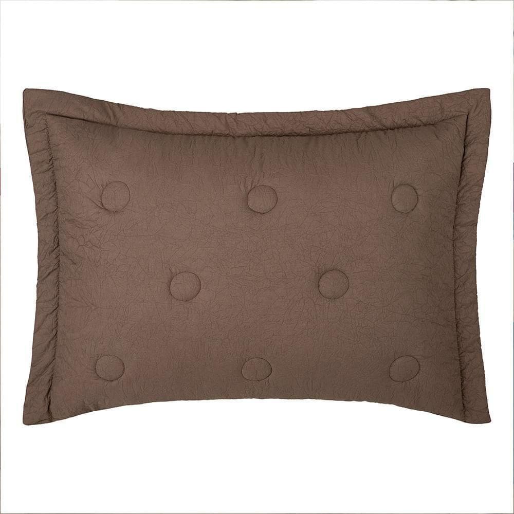 Porta Travesseiro Altenburg Siena Microfibra Marrom Bit
