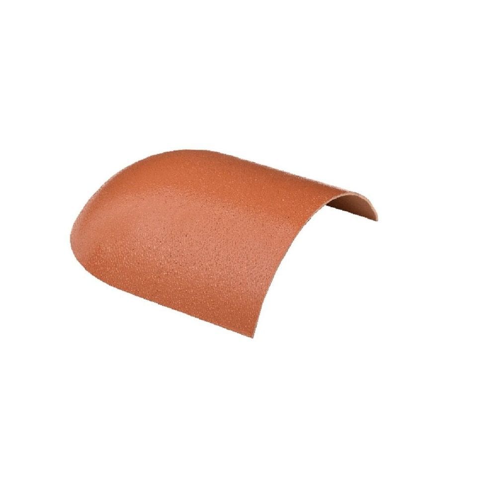 Fechamento de Cumeeira Pvc Plan 12cm Lux Telhas Terracota