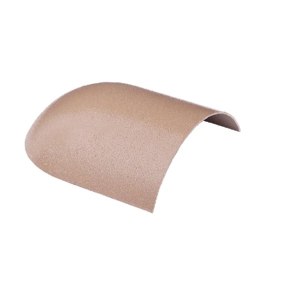 Fechamento de Cumeeira Pvc Plan 12cm Lux Telhas Marfim