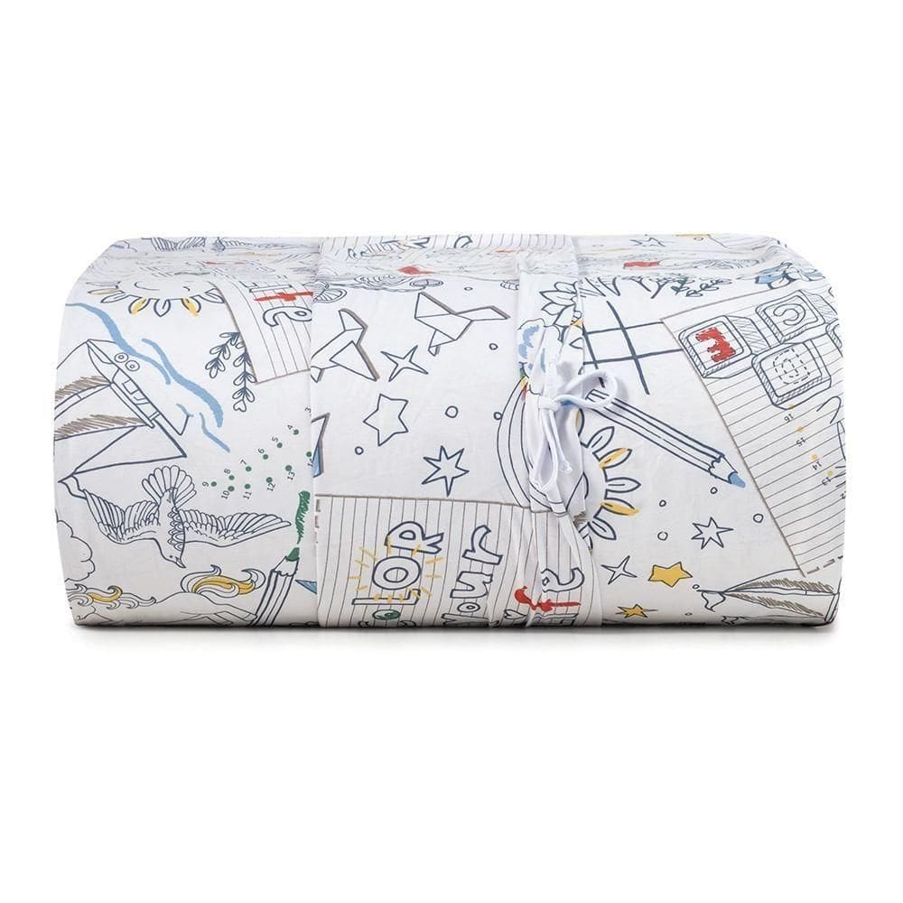 Capa De Edredom Solteiro Altenburg Mundo Kids Fazendo Arte