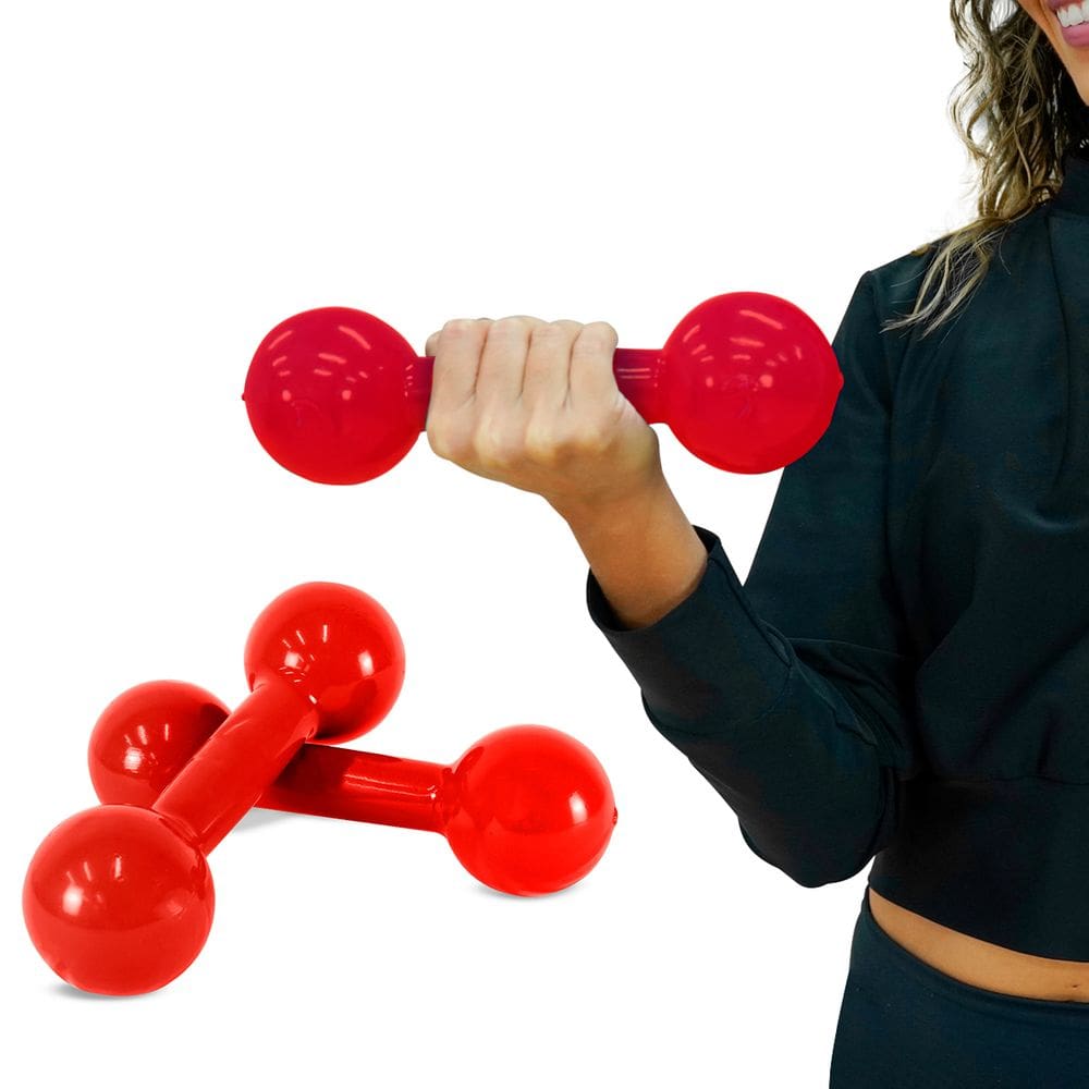 Par Halter Peso Academia Musculação Emborrachado 3kg Consport