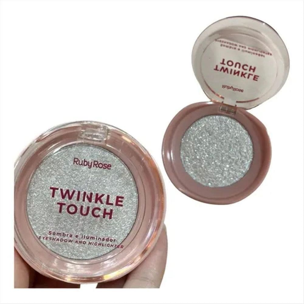 Kit Ruby Rose Delineador Glitter Radiant+Iluminador Ice Glow