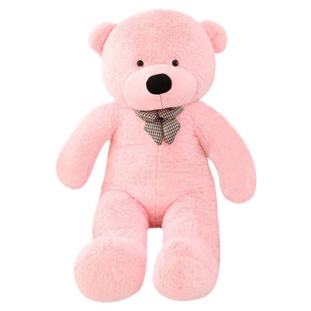 Urso Rosa Gravatinha Pelúcia Gigante 1,4m 140cm Casa do Urso