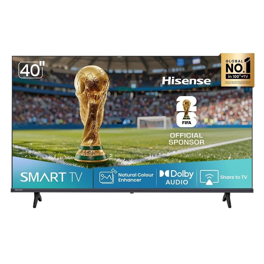 Smart TV Hisense DLED FULL HD 40” 40A4NV com Processador AI HDR10 DTS Virtual X DLNA Alexa e Google