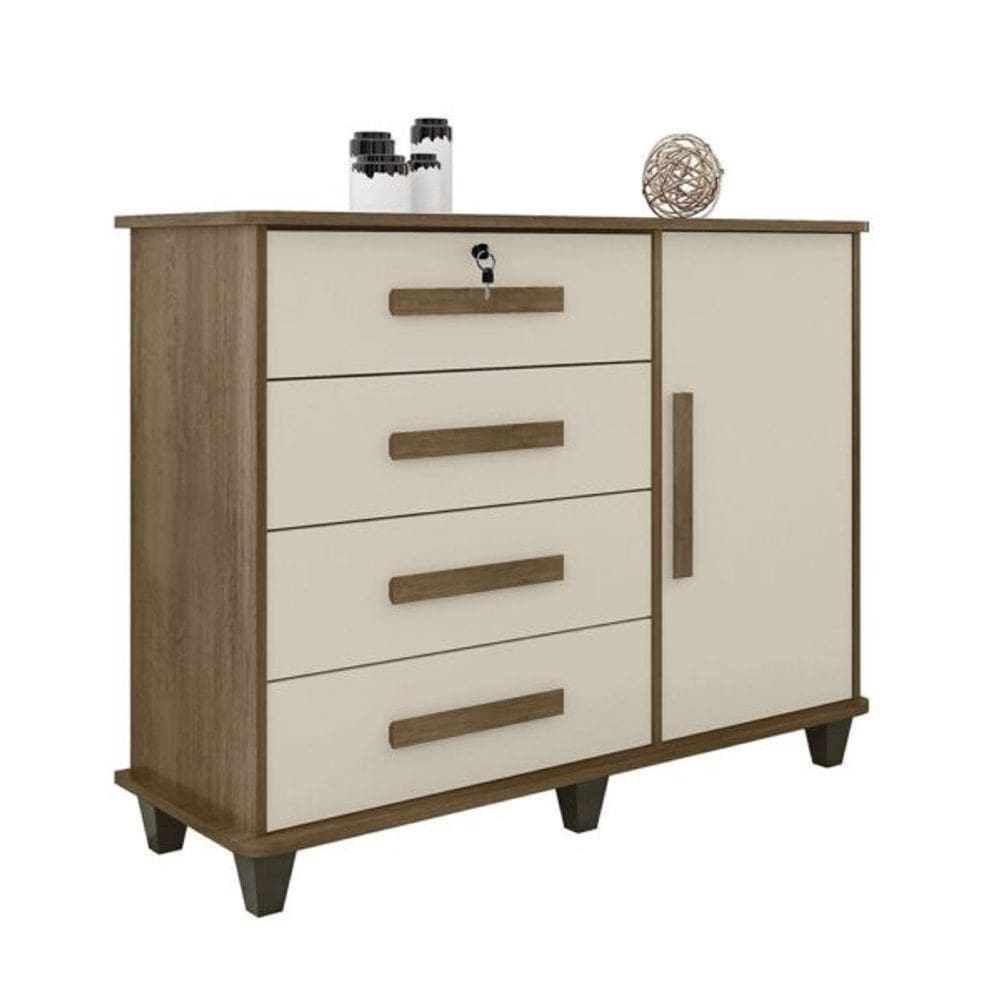 Cômoda Sapateira Grécia Freijó Com OffWhite – RV Móveis