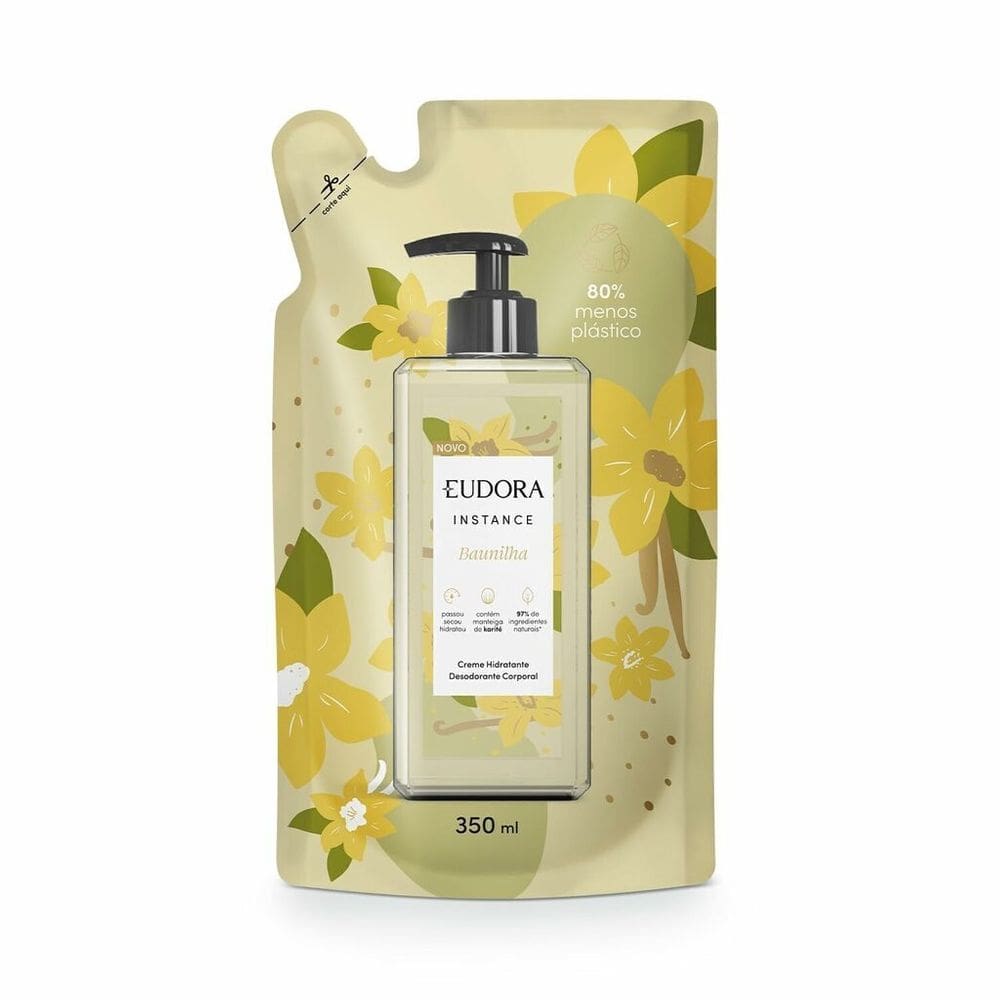 Refil Creme Hidratante Desodorante Corporal Baunilha 350ml