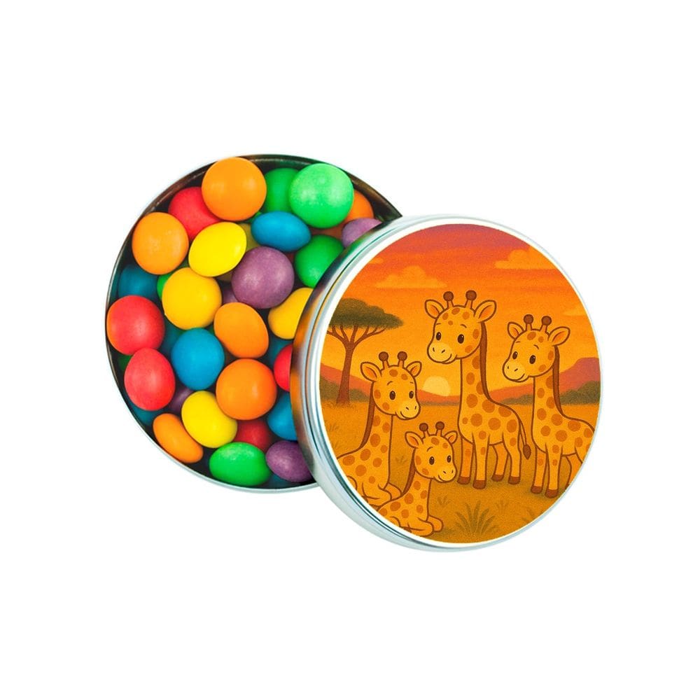 Kit 30 Latinhas Lembrancinhas Girafinhas