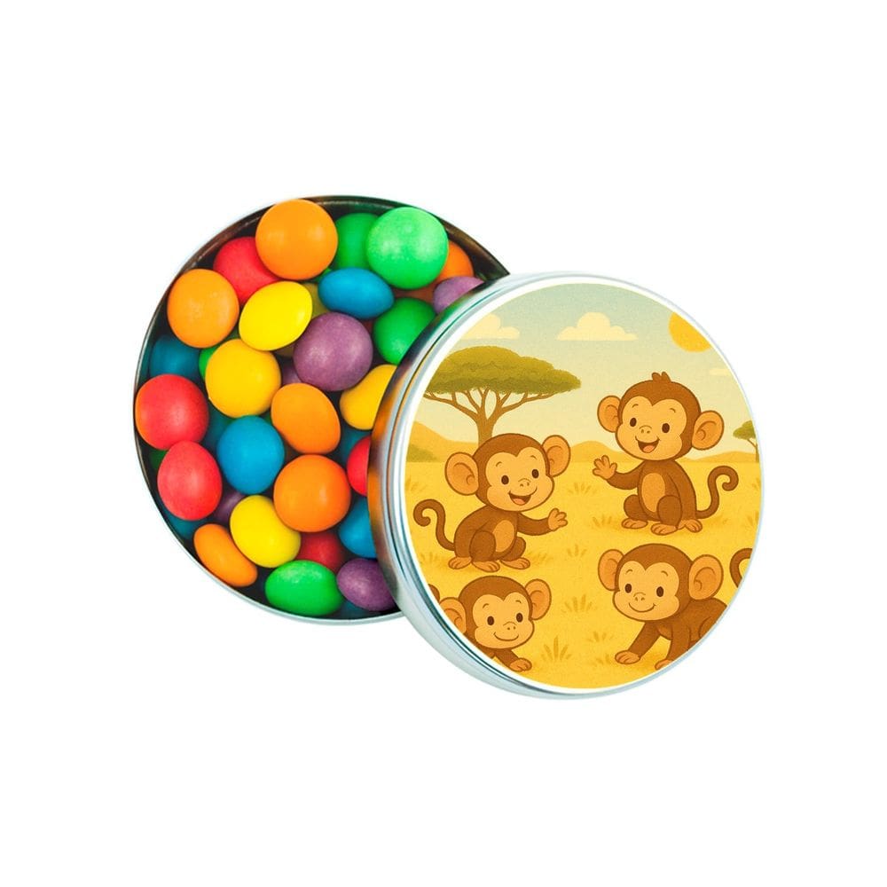 Kit 30 Latinhas Lembrancinhas Macaquinhos