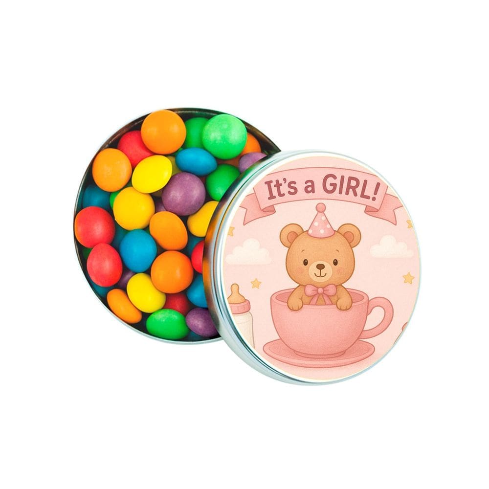 Kit 30 Latinhas Lembrancinhas Chá de Bebê Menina