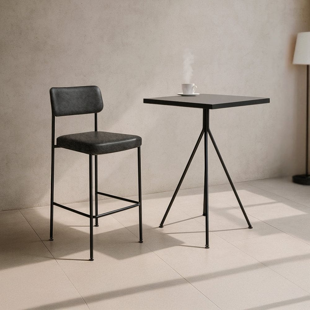 Mesa Bistro Martiflex 60 X 60cm - Taina20 Preto