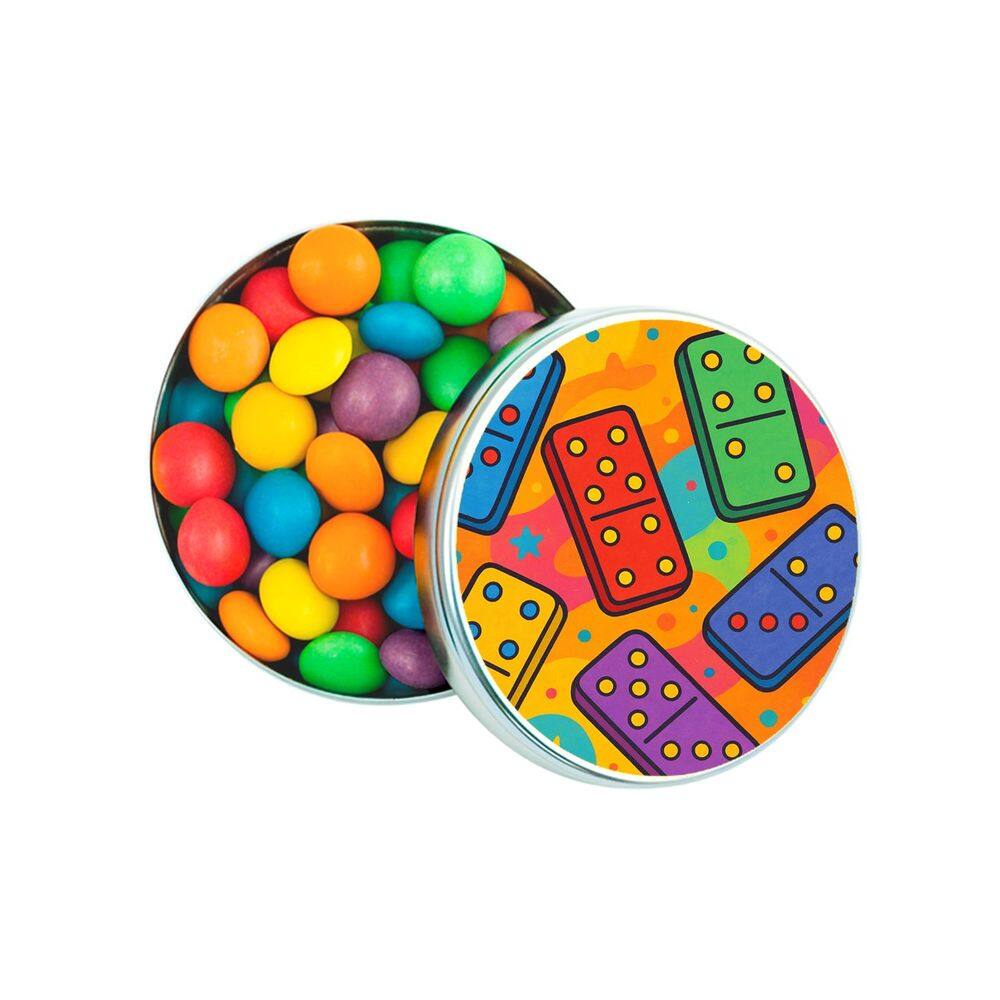 Kit 30 Latinhas Lembrancinhas Dominós Coloridos