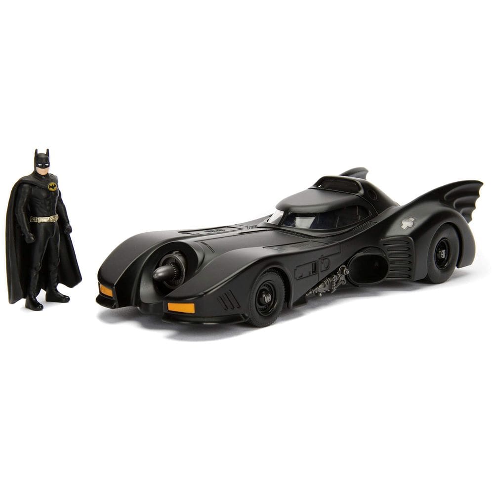 Carro fundido Jada Toys 1989 Batmobile 1:24 com Batman de 2,75 polegadas