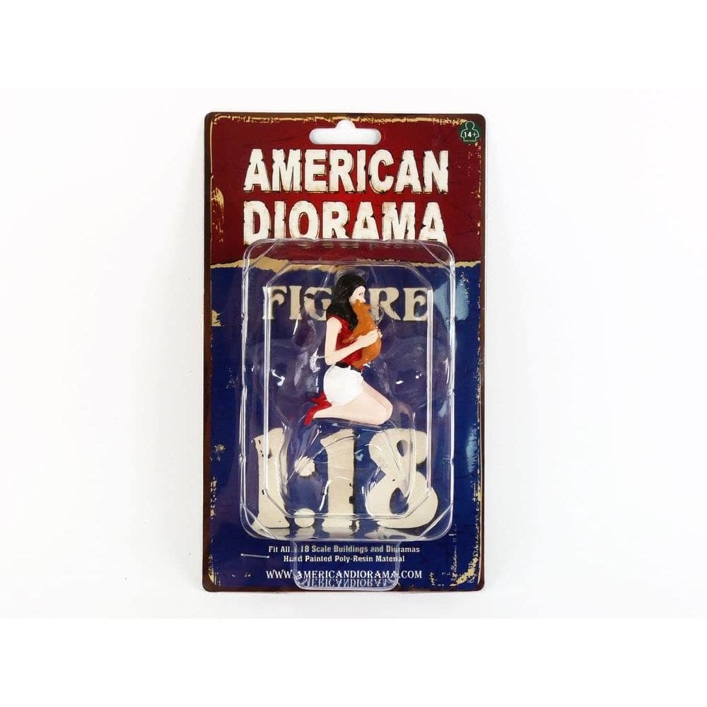 Figura American Diorama Girls Night Out Gigi com Gato 1/18