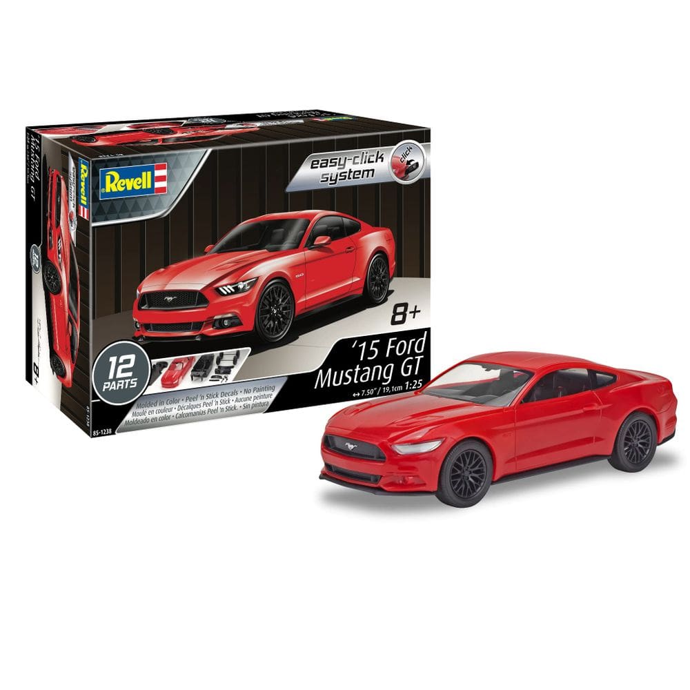 Kit de Carro Modelo Revell Ford Mustang GT 2015 1:25 Vermelho