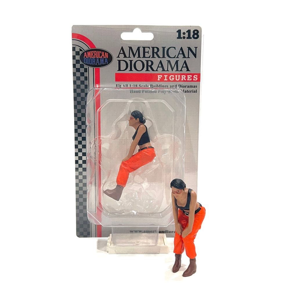 Figura: American Diorama, Hip Hop Girls, resina em escala 1/18